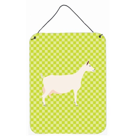 Carolines Treasures Saanen Goat Green Wall or Door Hanging Prints BB7715DS1216